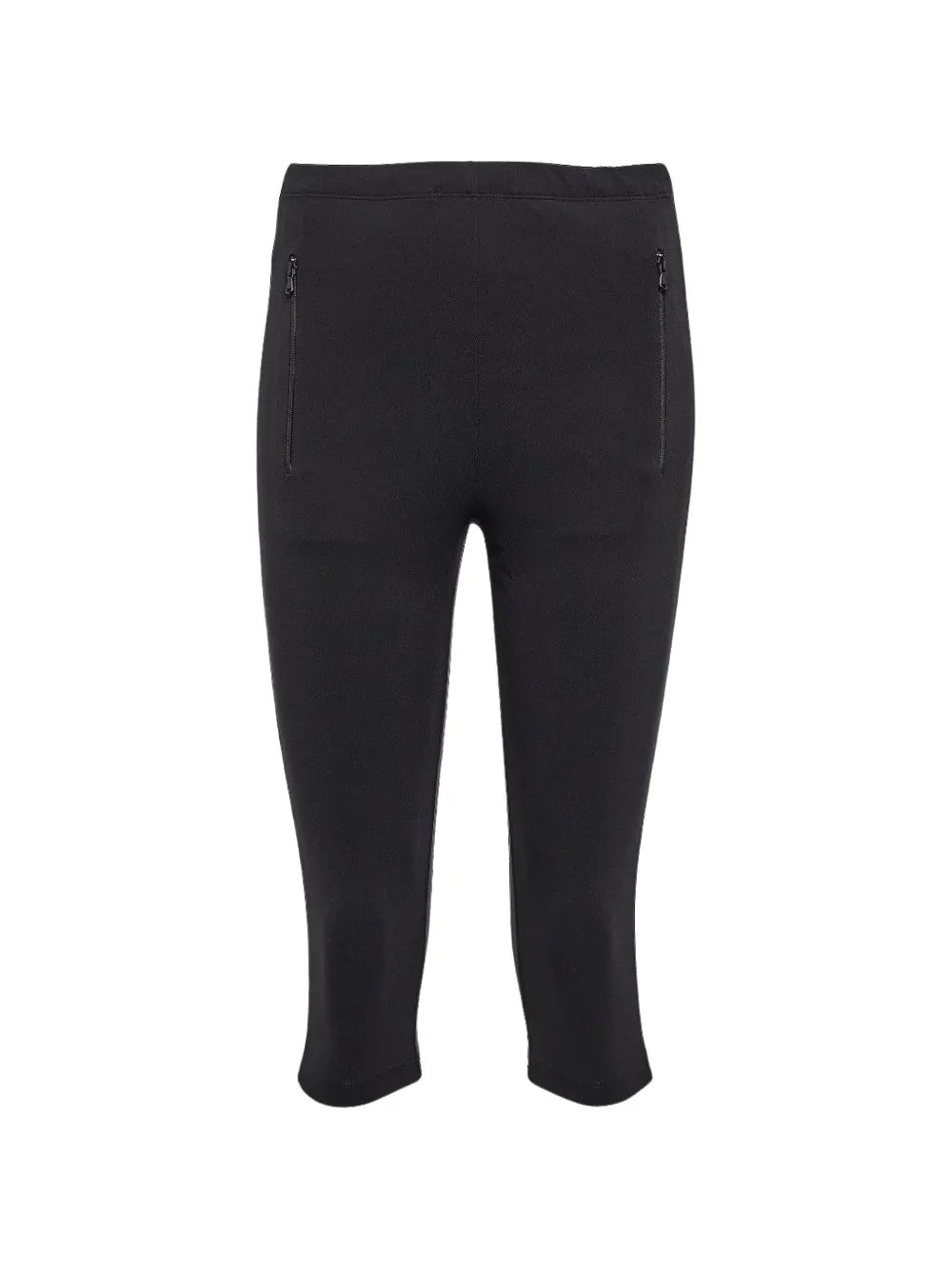 WARDROBE.NYC zip-pocket cropped leggings - Schwarz