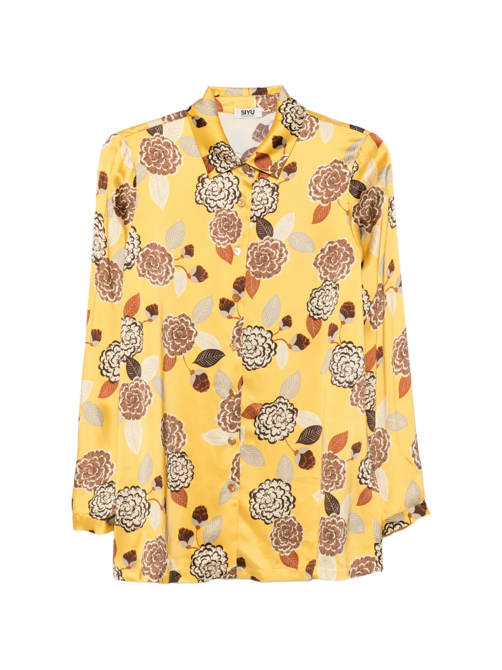 Siyu floral-print shirt - Gelb