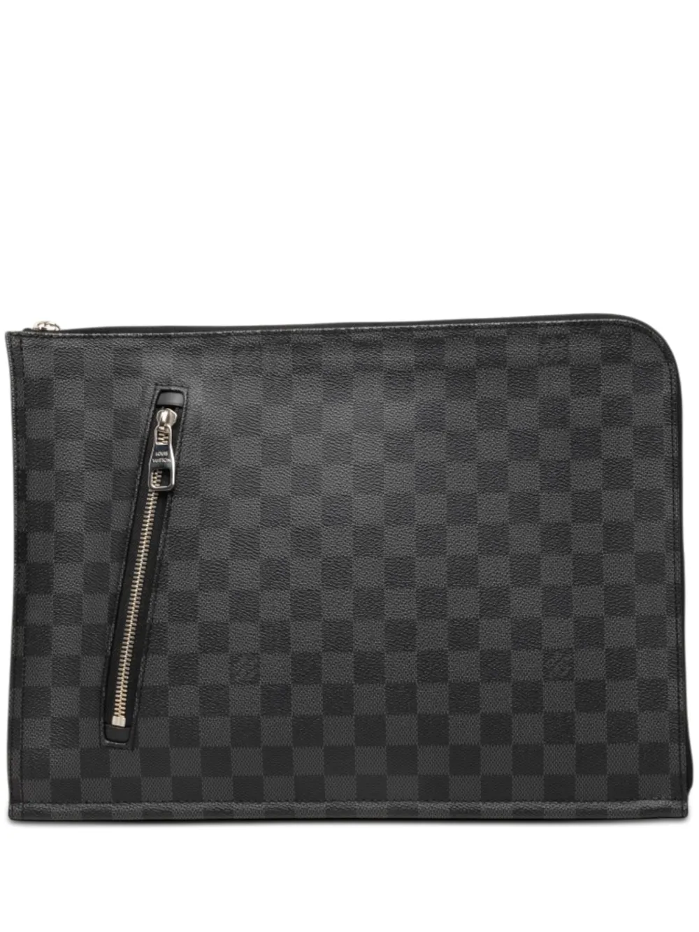 Louis Vuitton Pre-Owned Clutch Poche Documents Portfolio in tela Damier Graphite 2015 - Nero