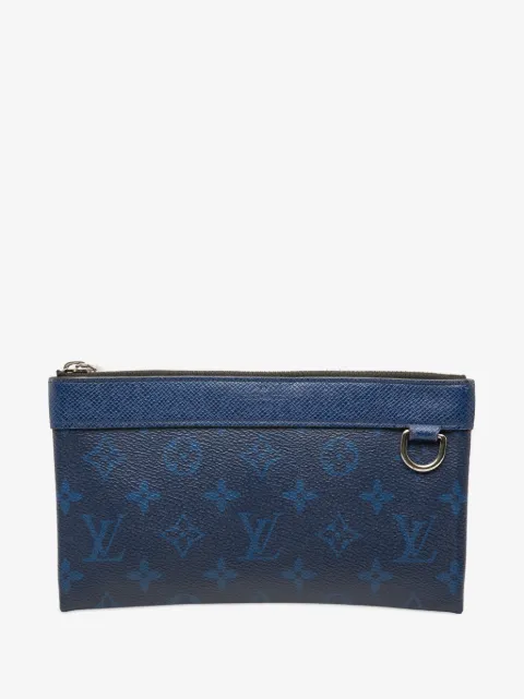 Louis Vuitton Pre-Owned 2019 Monogram Taigarama Pochette Discovery PM clutch bag