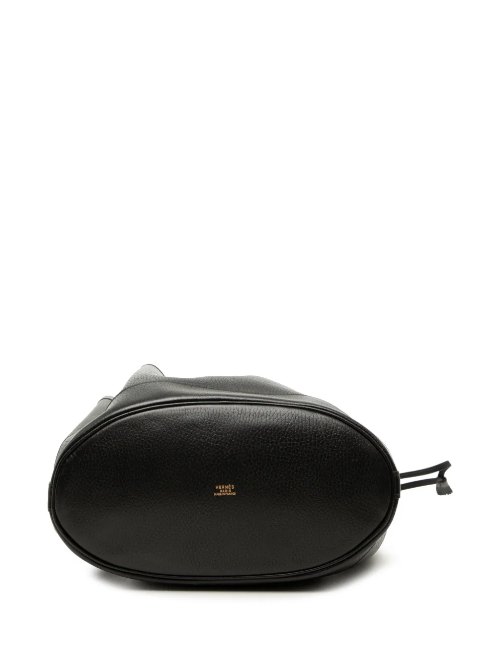 Hermès Pre-owned 1992-2010 Clemence Market GM Bucket Bag in Black, view 4