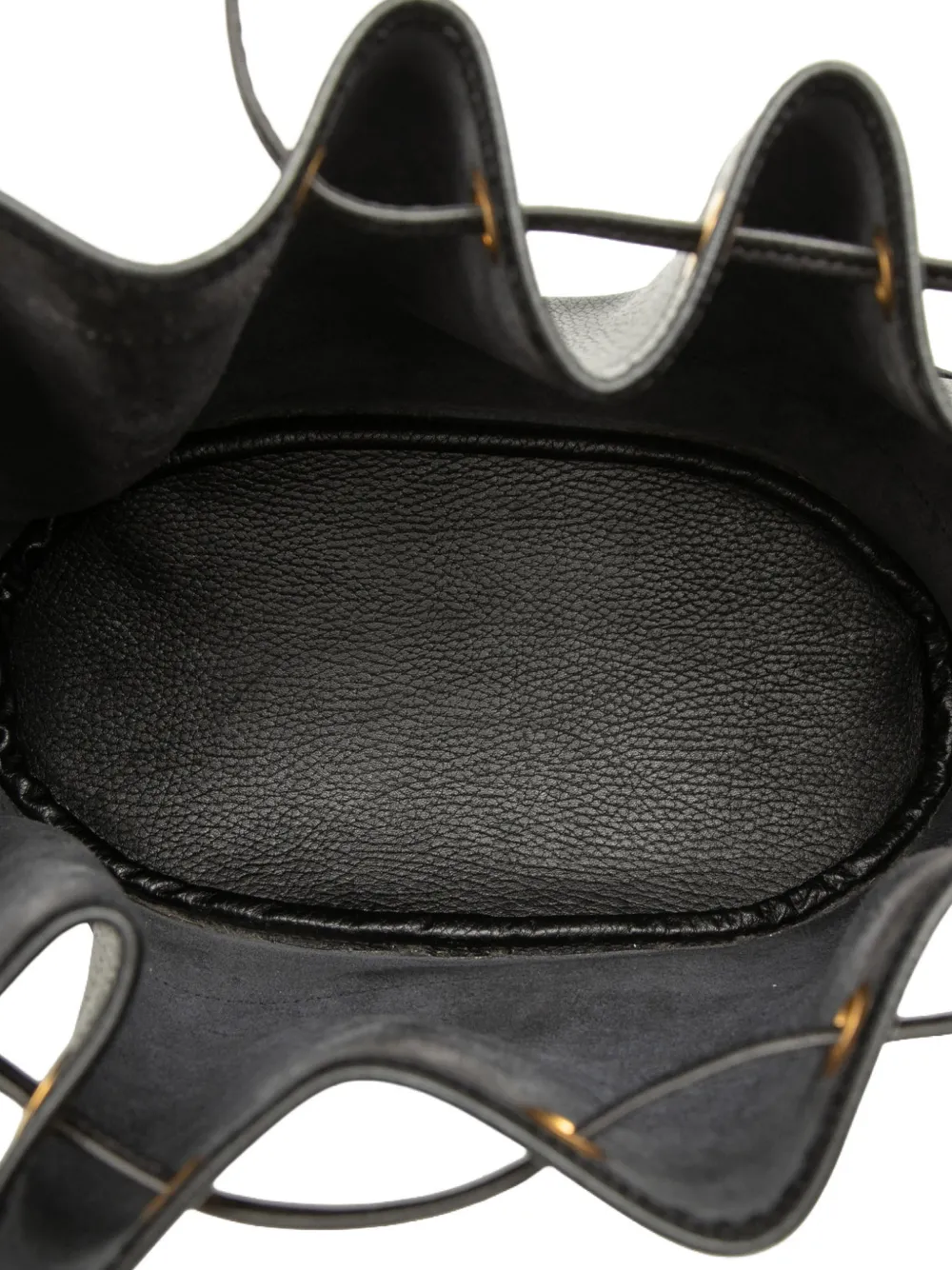 Hermès Pre-owned 1992-2010 Clemence Market GM Bucket Bag in Black, view 5