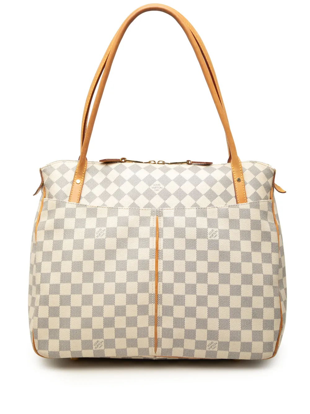 Louis Vuitton Pre-Owned 2012 Damier Azur Figheri GM shoulder bag - White