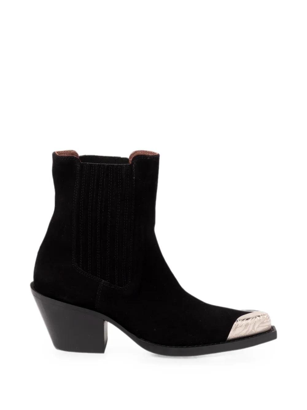 Paris Texas Dallas metal-tip cowboy boots Zwart