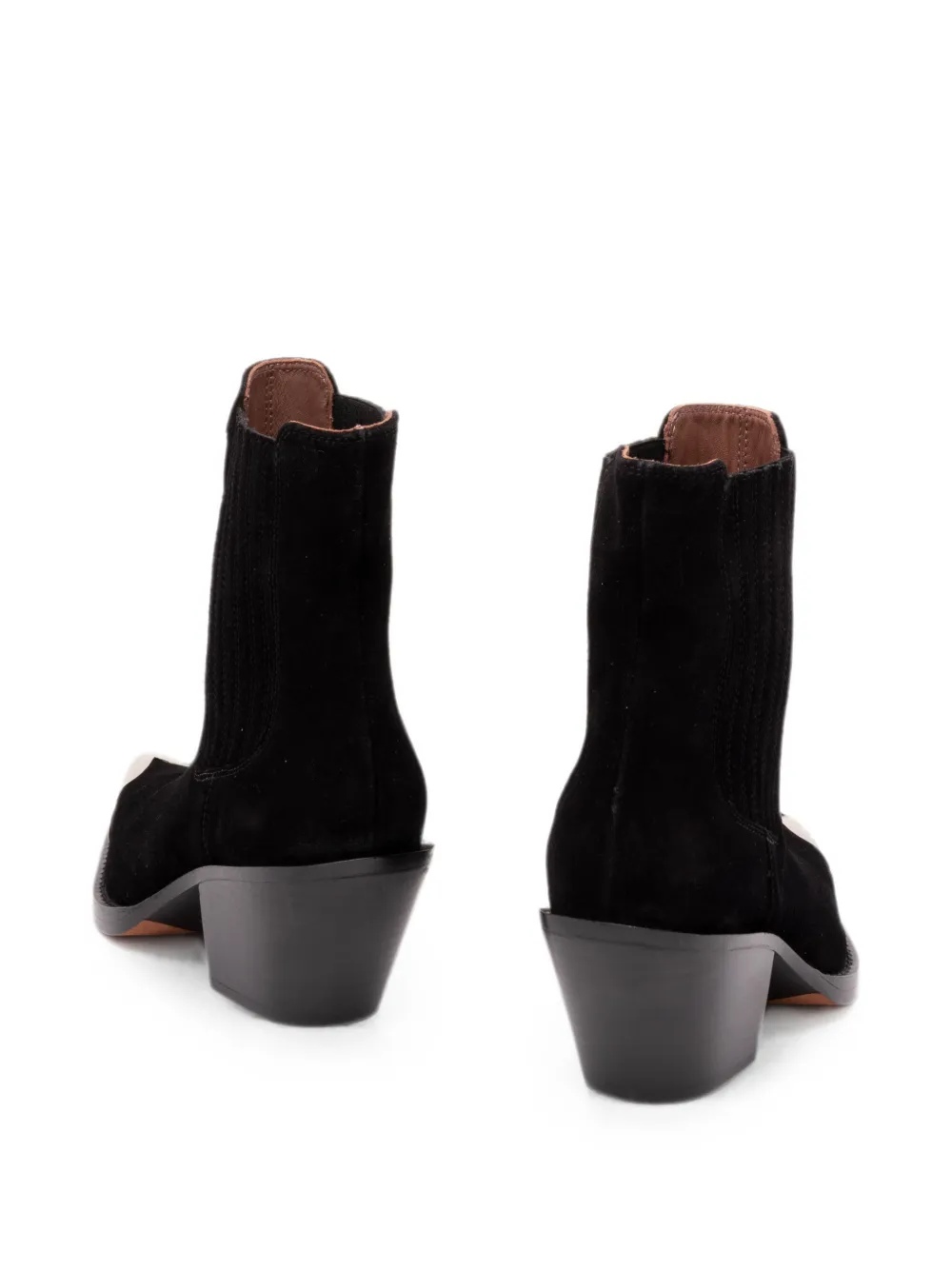 Paris Texas Dallas metal-tip cowboy boots Zwart
