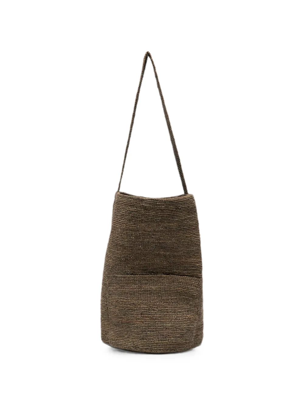 SOPHIE DIGARD woven-texture shoulder bag - Grün