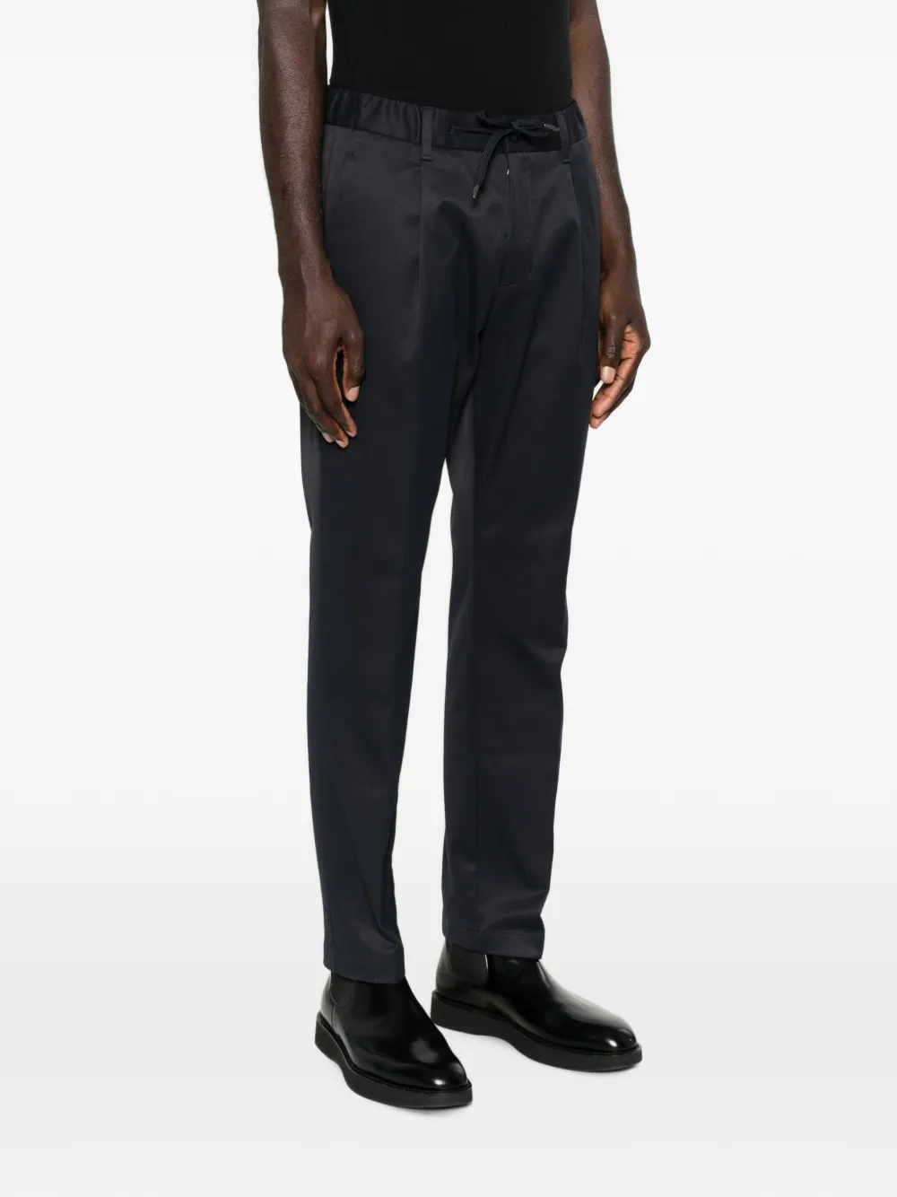 Herno Plooibroek met trekkoordtaille Blauw