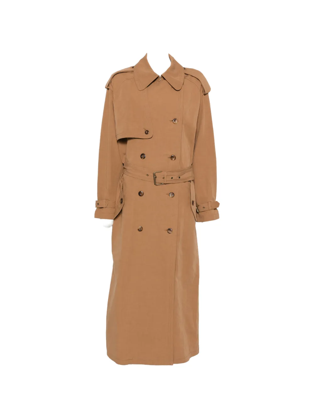 ISABEL MARANT double-breasted belted trench coat - Brown