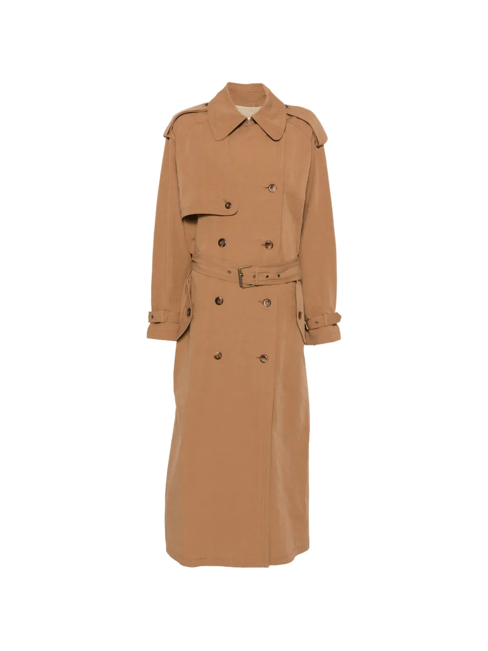 ISABEL MARANT double-breasted belted trench coat - Braun