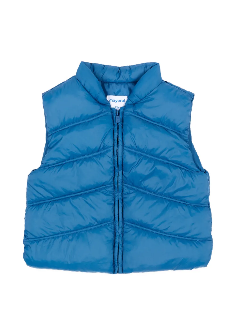 Mayoral Driedelig trainingspak en bodywarmer met grafische print Blauw
