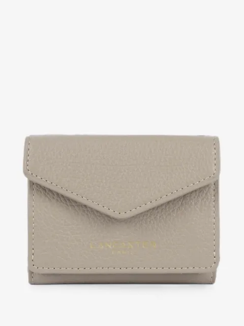 Lancaster mini tri-fold grained-leather wallet
