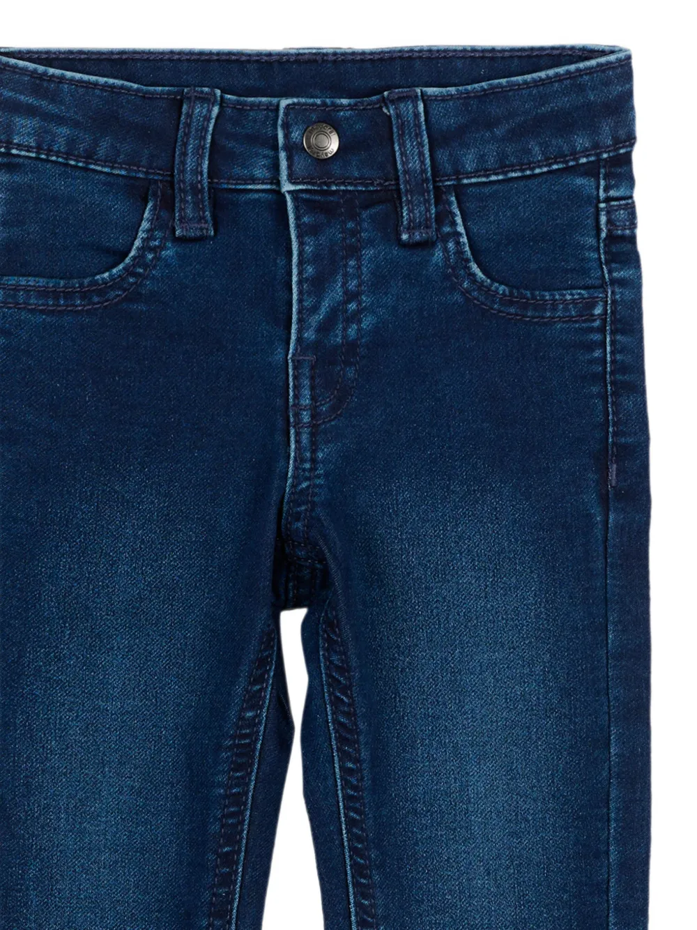Mayoral Straight denim jeans met vervaagd effect Blauw