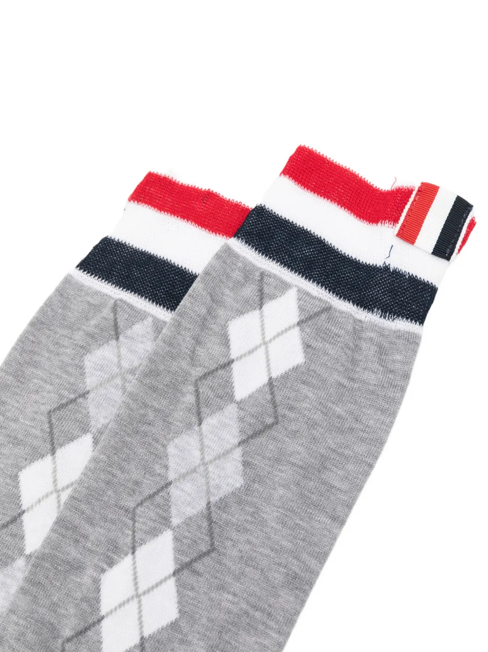 Thom Browne RWB-stripe socks Grijs