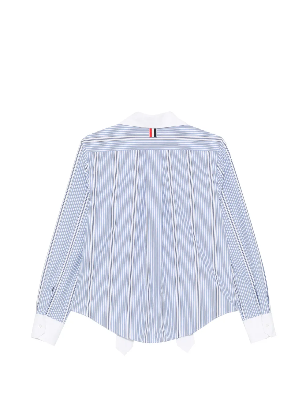 Thom Browne striped removable-collar blouse Blauw
