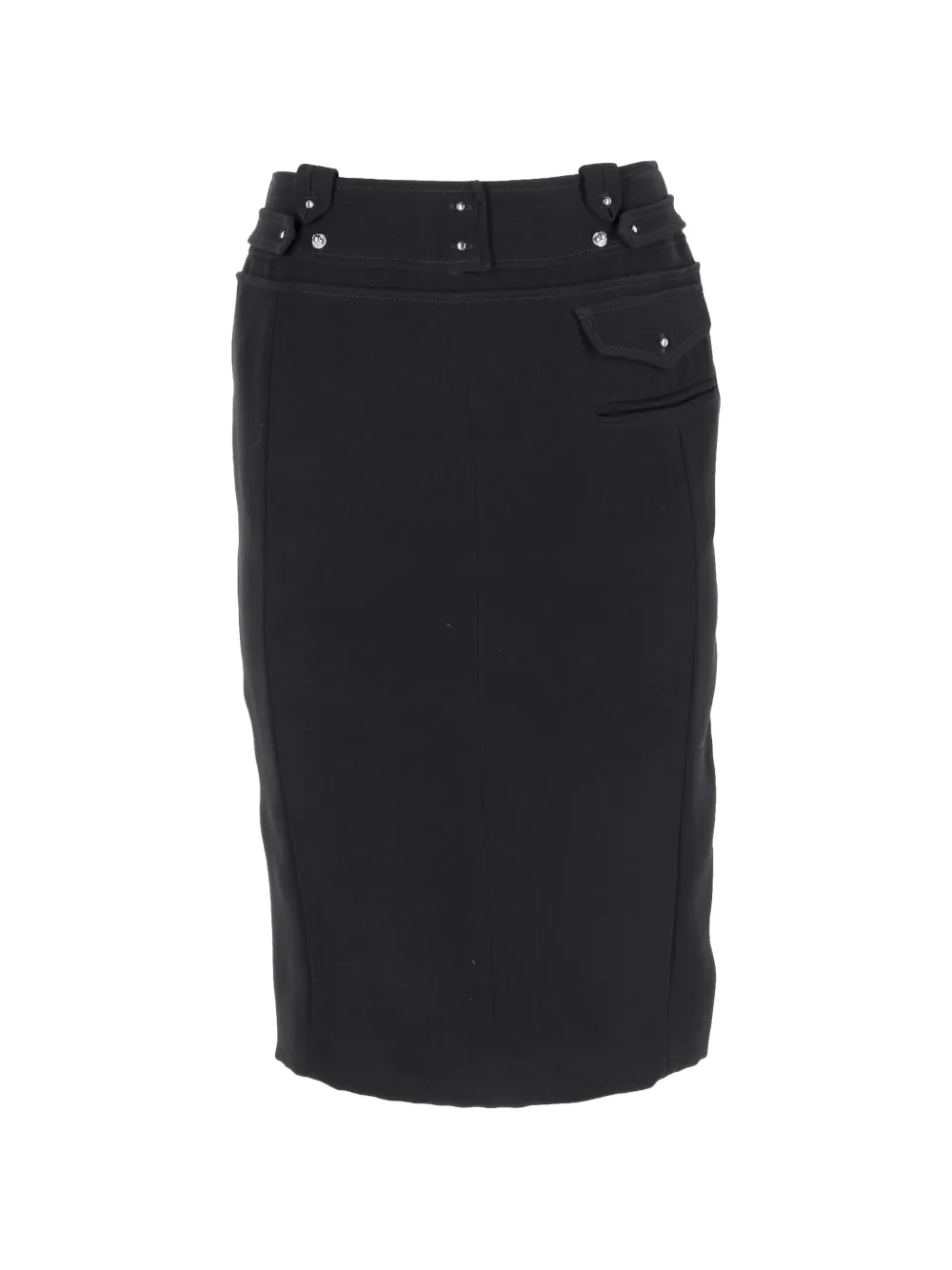 Altuzarra waistband-detail midi skirt - Nero