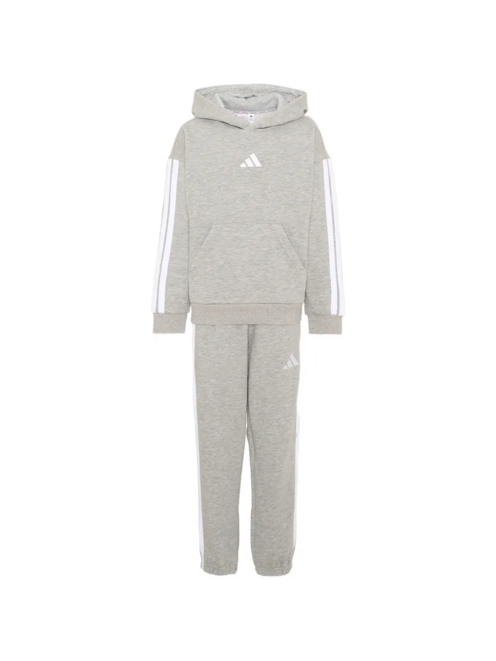 adidas Kids logo-print striped-detail tracksuit - Grigio