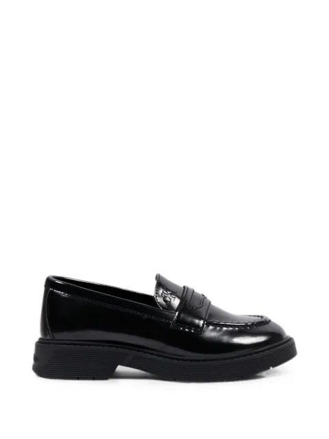 Calvin Klein Kids logo-embossed penny loafers