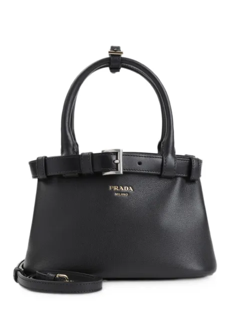 Prada small buckle-detail leather shoulder bag