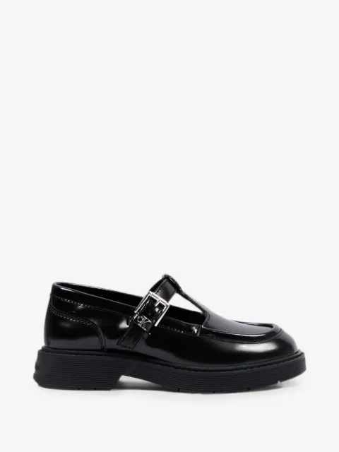 Calvin Klein Kids T-bar leather oxford shoes