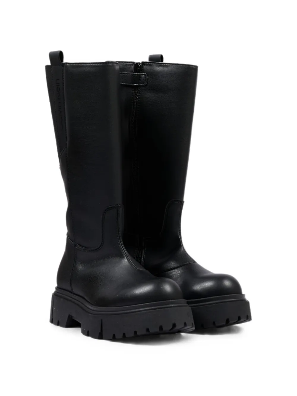 Calvin Klein Kids chunky-sole boots Zwart