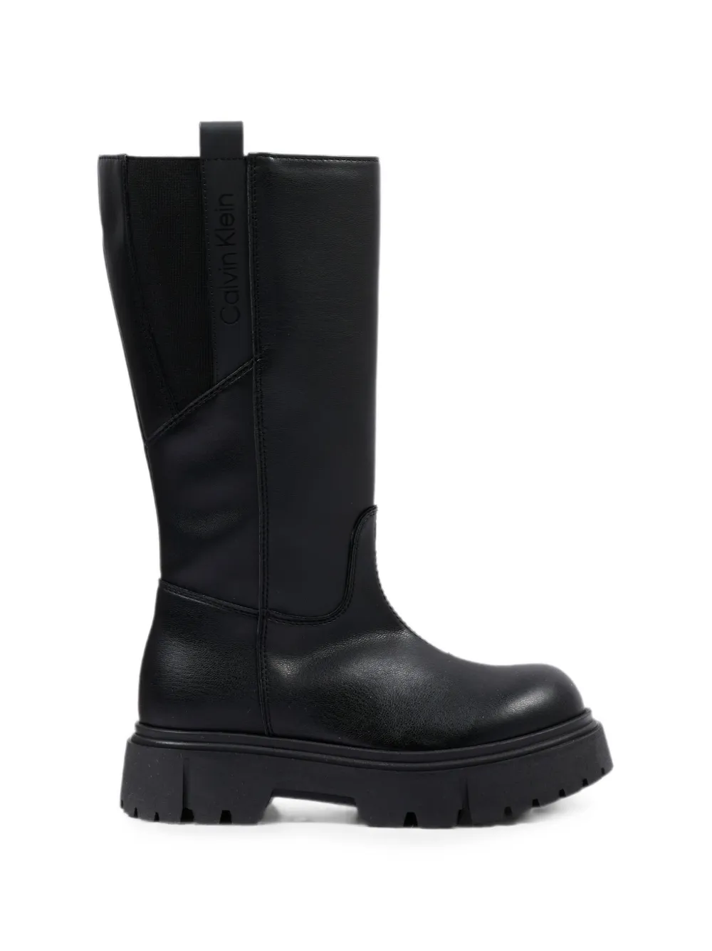 Calvin Klein Kids chunky-sole boots Zwart