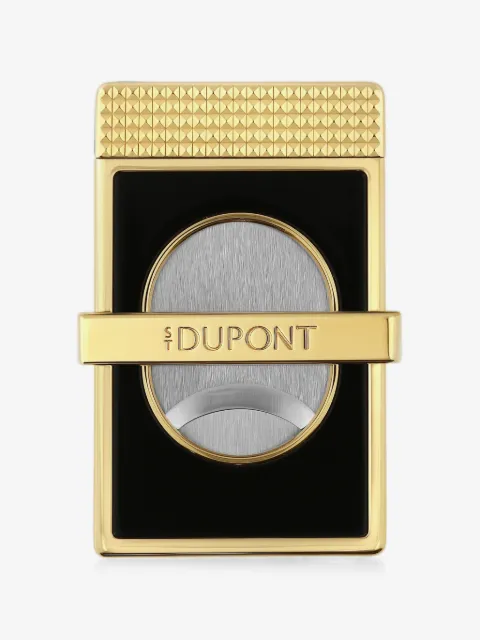 S.T. Dupont diamond-head engraved cigar cutter
