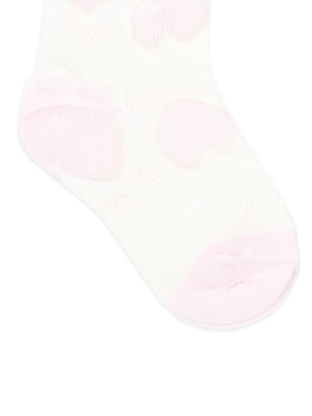 Billieblush Sokken met ruches en hartpatroon Wit