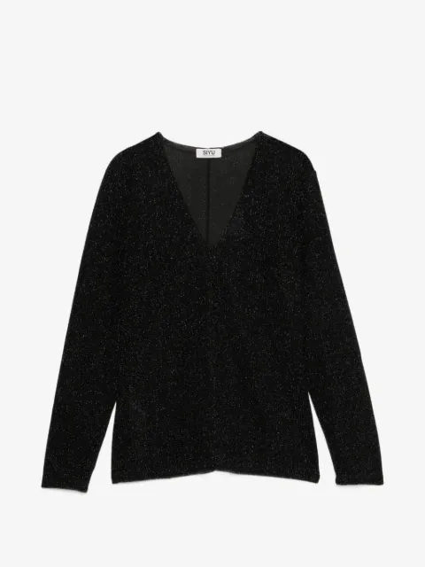Siyu V-neck long-sleeve T-shirt
