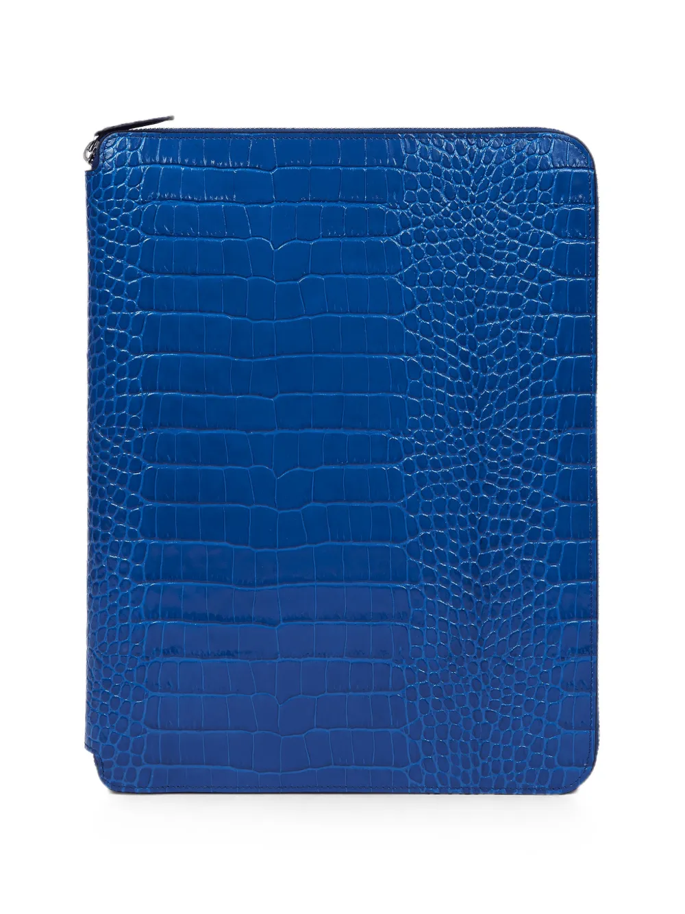 Smythson 2026-2027 Panama Wochenplaner mit Kroko-Effekt - Blau
