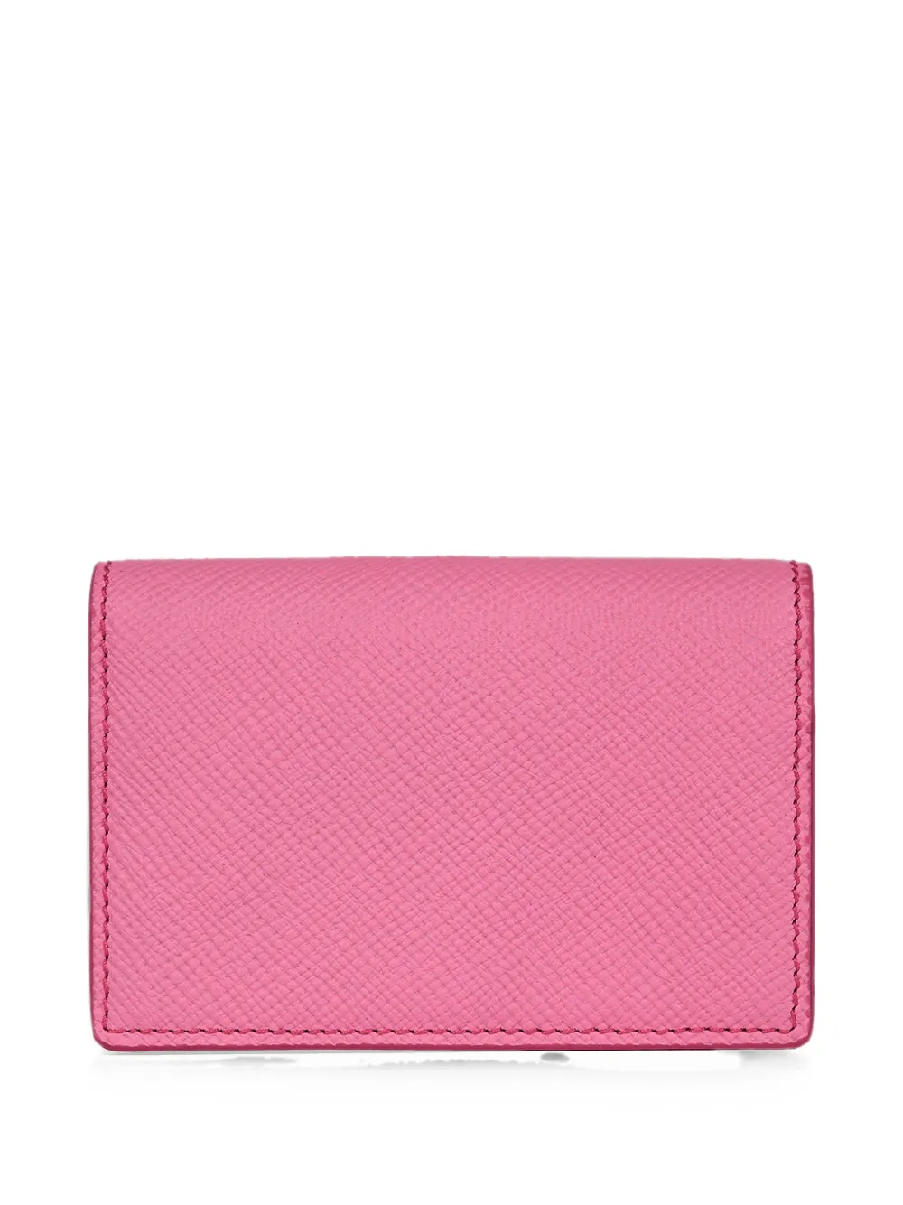 Smythson Panama Kartenetui aus gekreuztem Leder - Rosa