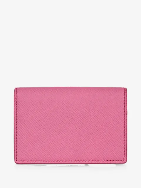 Smythson Panama cross-grain leather card holder