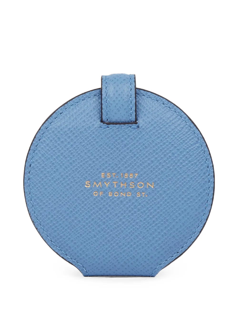 Smythson Panama leather pocket mirror - Blau