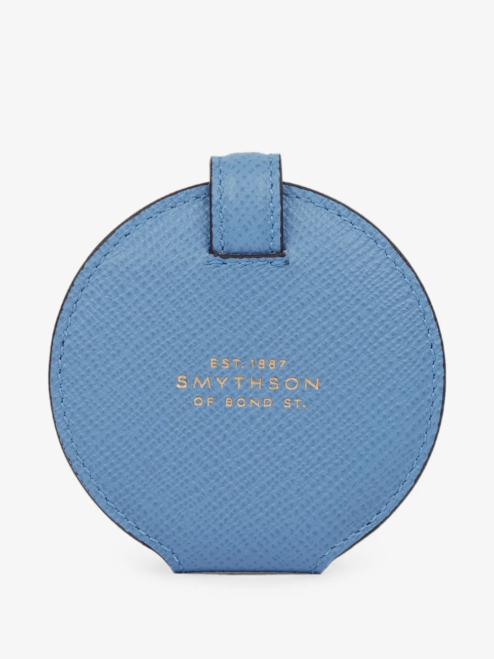 Smythson 파나마 레더 포켓 미러 | 블루 | Image 1