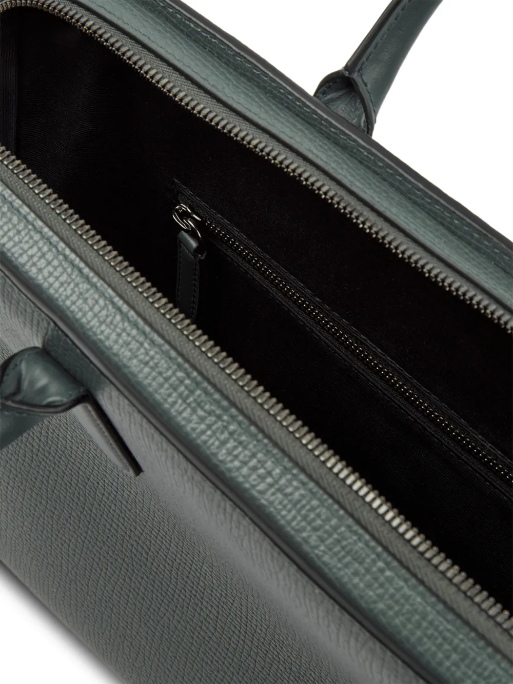 Smythson Ludlow aktetas met rits Groen