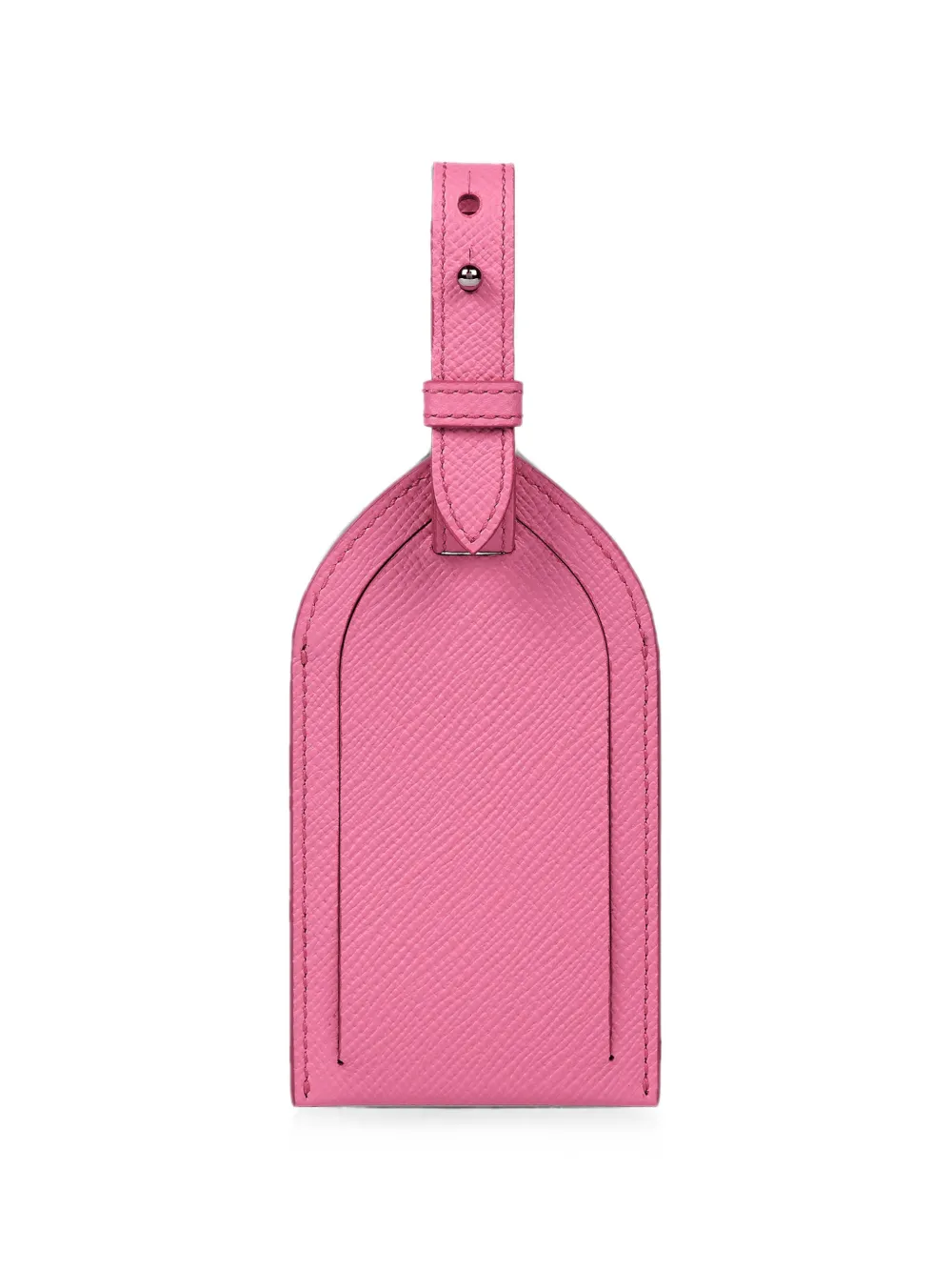 Smythson Panama adjustable luggage tag - Rosa