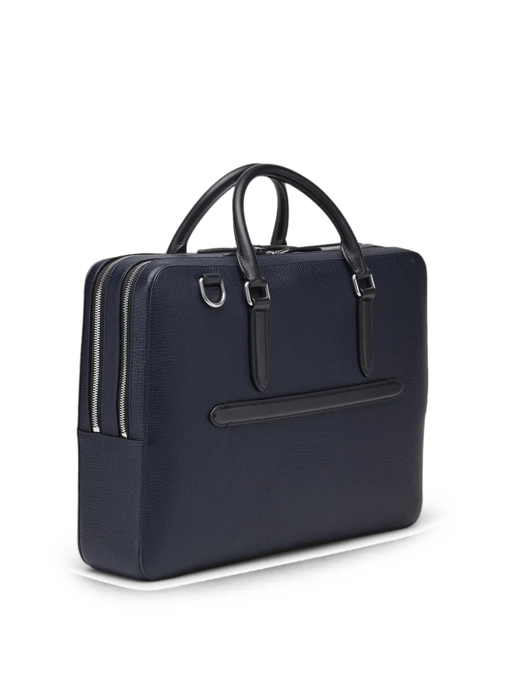 Smythson Aktetas met rits Blauw