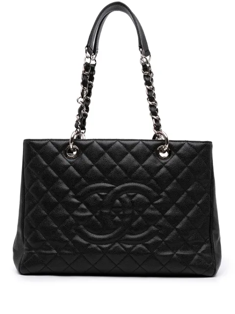 CHANEL Pre-Owned Grand Shopping 鱼子酱皮质托特包（2012-2013年典藏款）