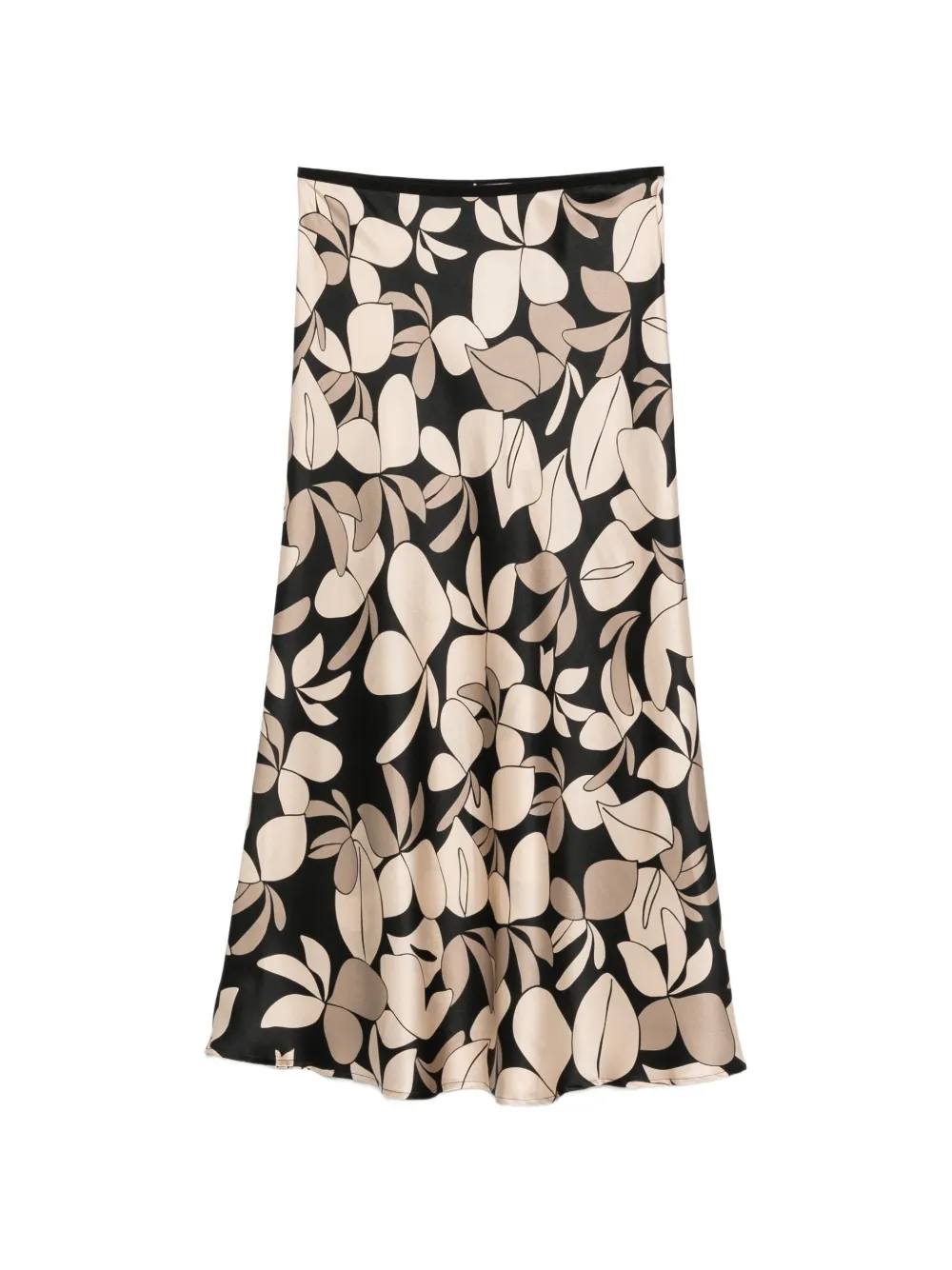 Siyu floral-print midi skirt - Nude