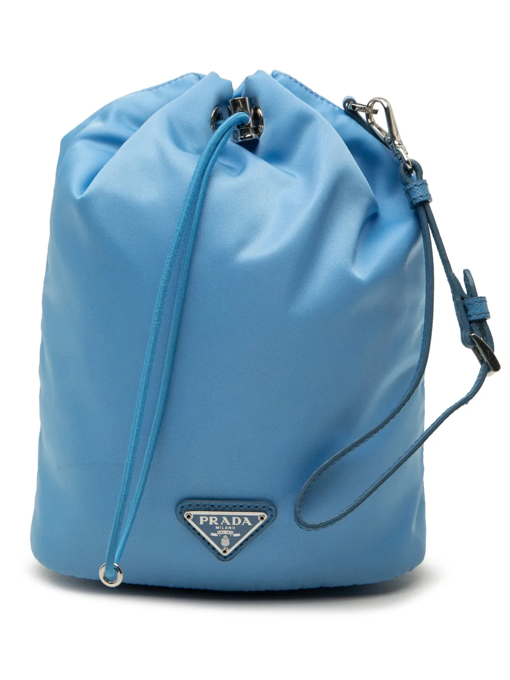 Prada Pre-Owned 2000-2013 Tessuto Drawstring bucket bag - Blau
