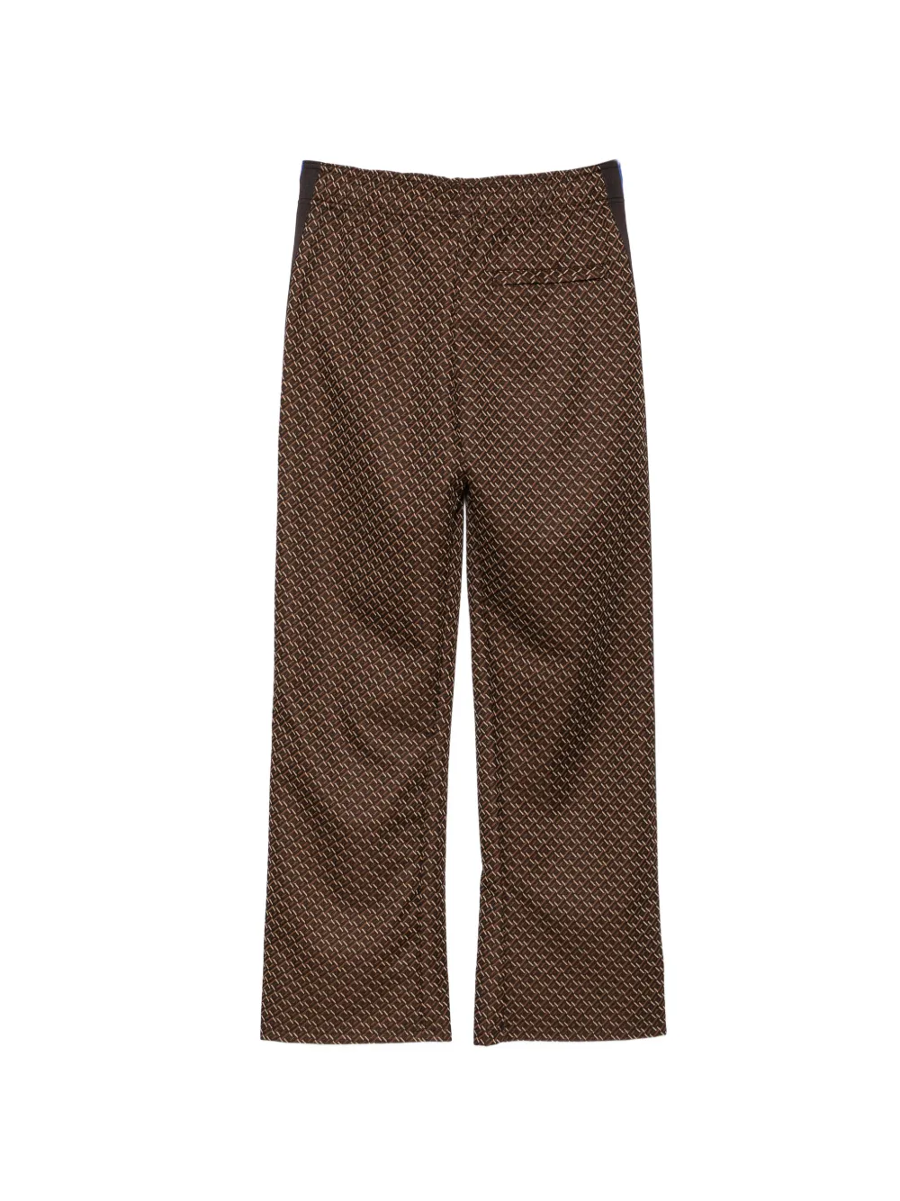 Wales Bonner Monogram-print Side-stripe Track Pants in Brown, view 2
