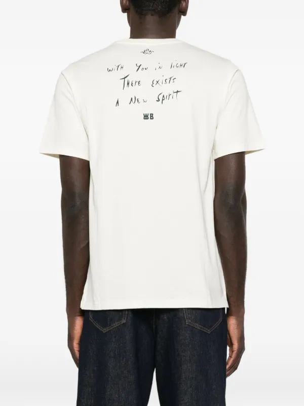 Wales Bonner logo-print T-shirt | Neutrals | FARFETCH