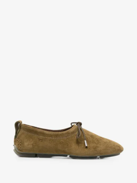 Wales Bonner mocasines de gamuza con agujetas