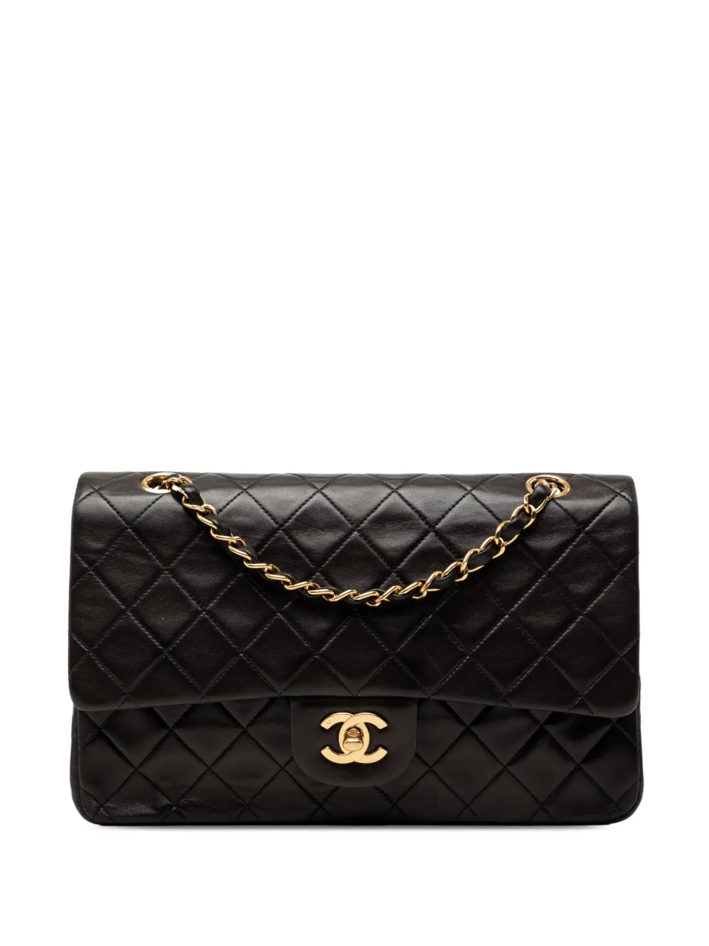 CHANEL Pre-Owned 1991-1994 Medium Classic Lambskin Double Flap shoulder bag - Black