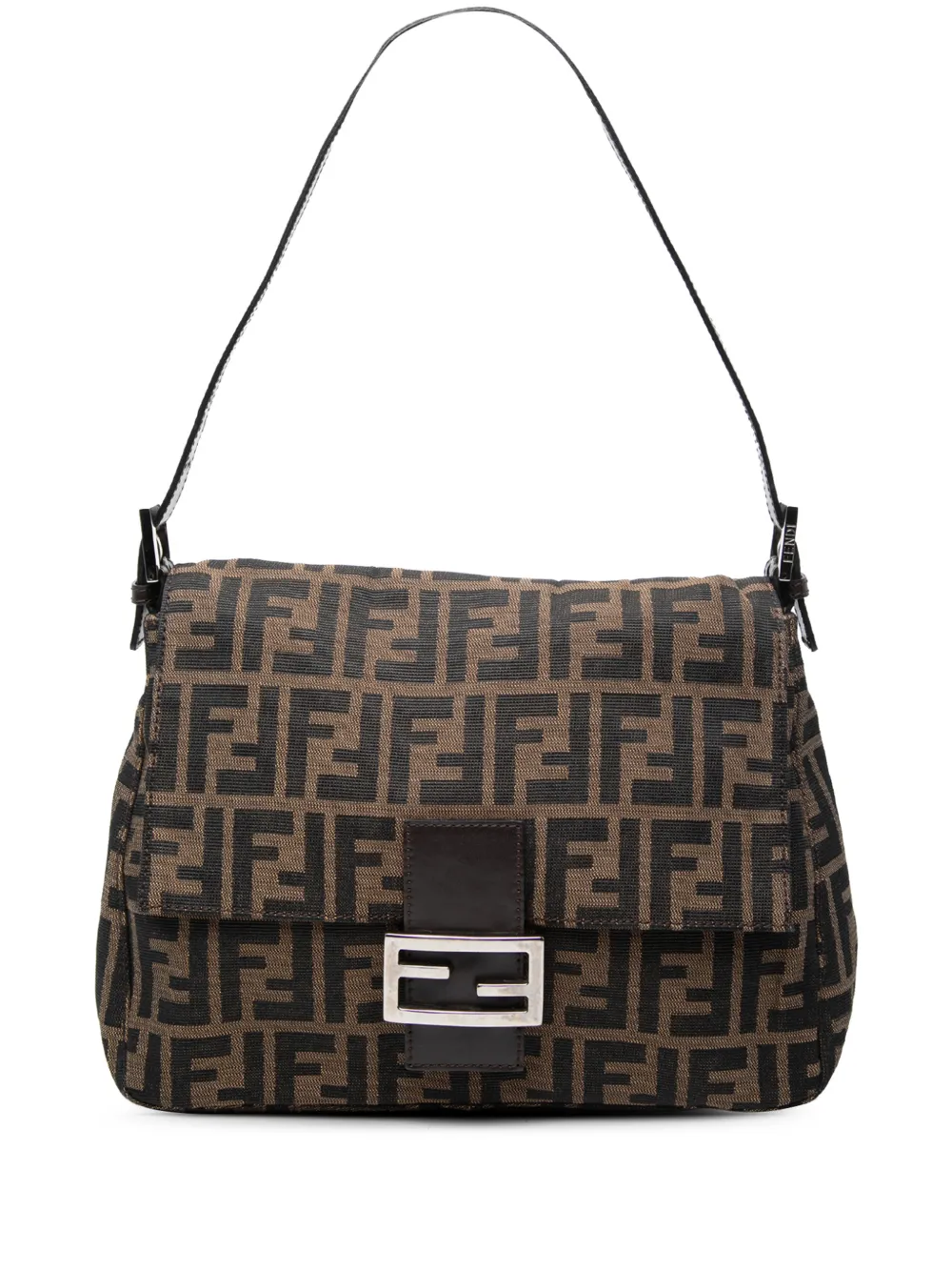Fendi Pre-Owned 20th Century Zucca Canvas Mamma Forever shoulder bag - Brown