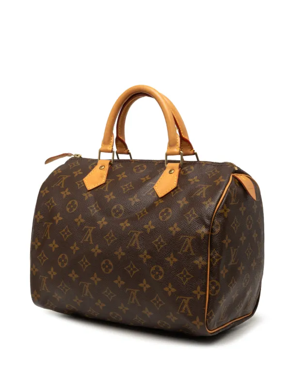 ルイヴィトン　モノグラム　スピーディ30　ハンドバッグ　ボストン　茶色　鑑定済 Louis Vuitton Pre-Owned 1998 モノグラム スピーディ 30 ボストン