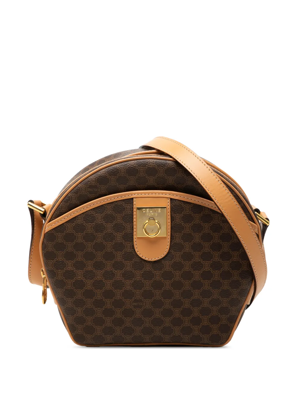 Celine Pre-Owned 2013 Macadam Coated Canvas crossbody bag - Brown