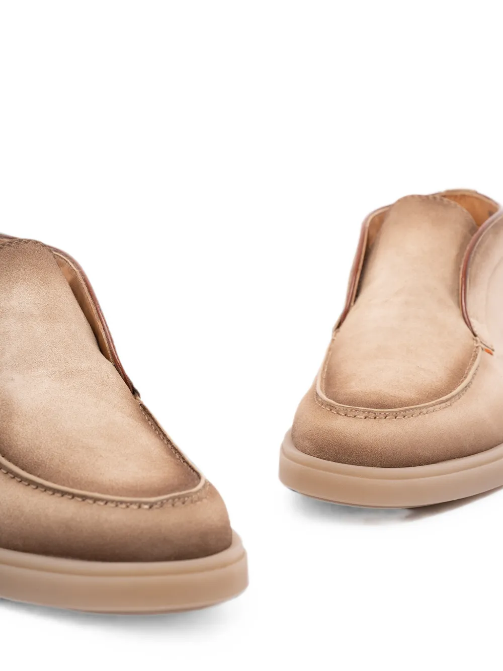 Santoni Digits round-toe suede desert boots Bruin