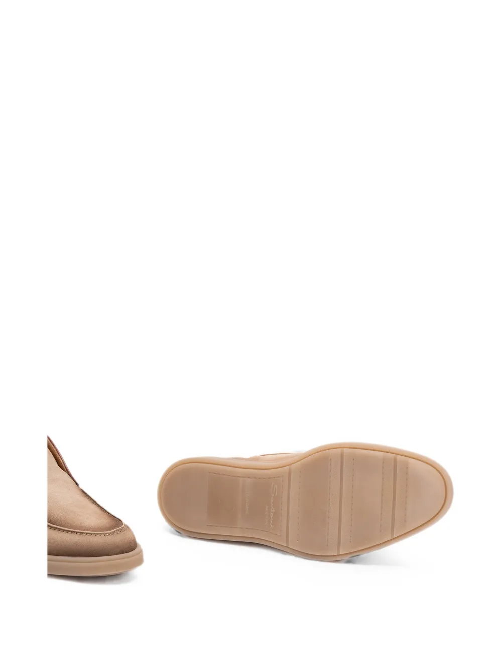 Santoni Digits round-toe suede desert boots Bruin