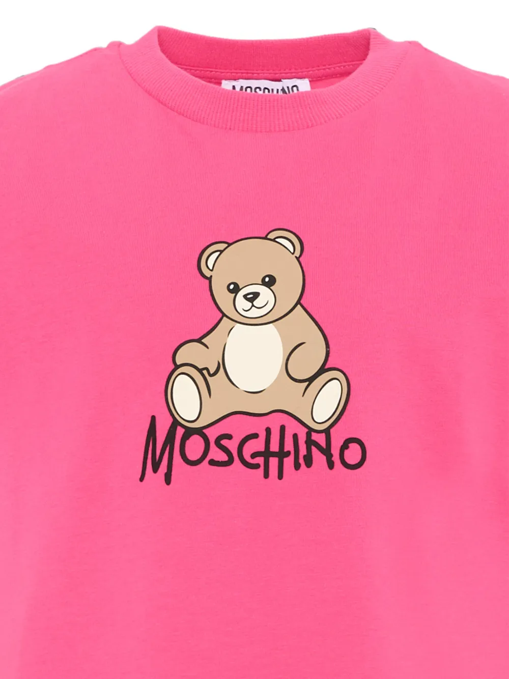 Moschino Kids T-shirt met logoprint Roze