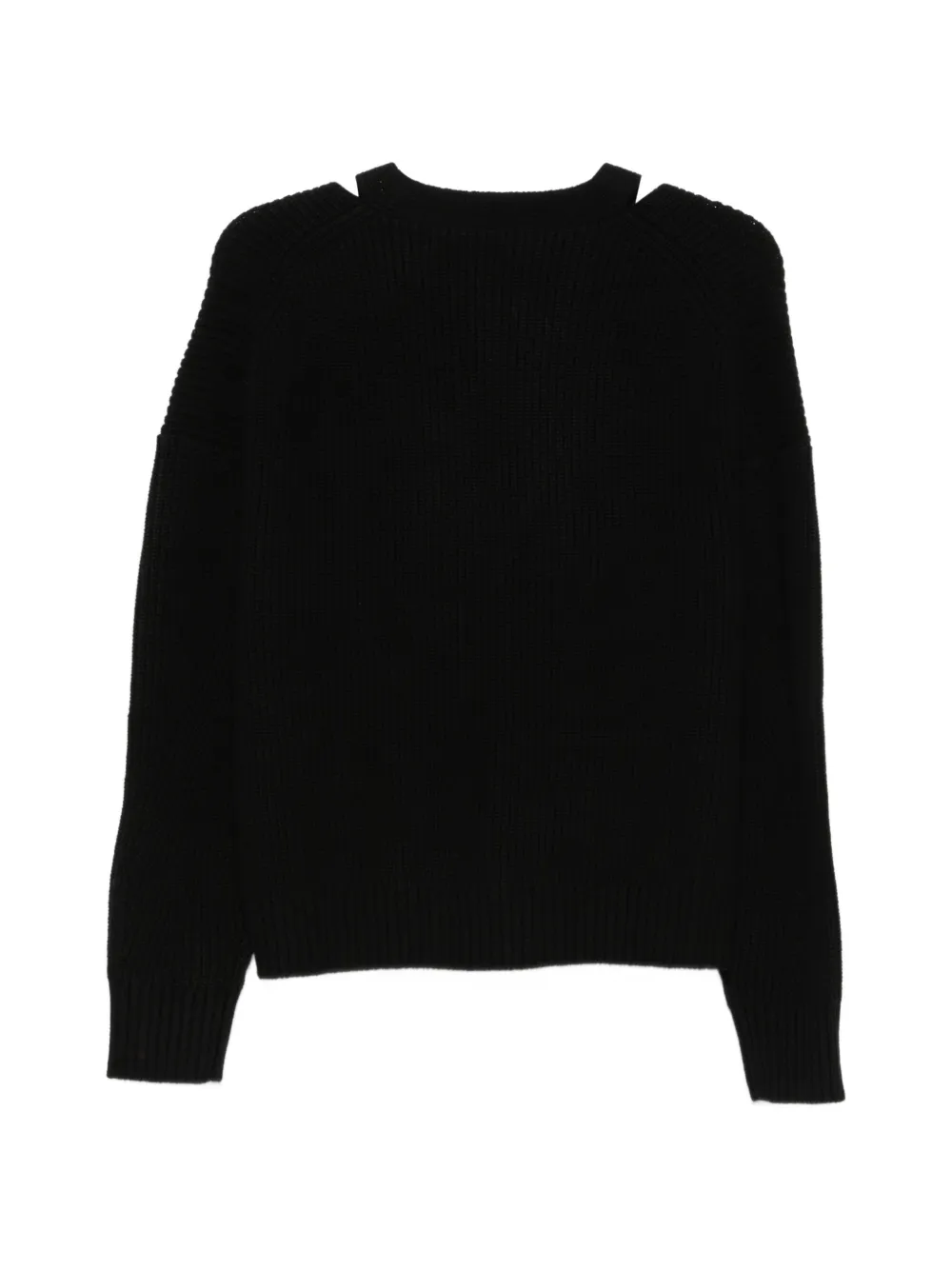 P.A.R.O.S.H. Ribgebreid vest Zwart